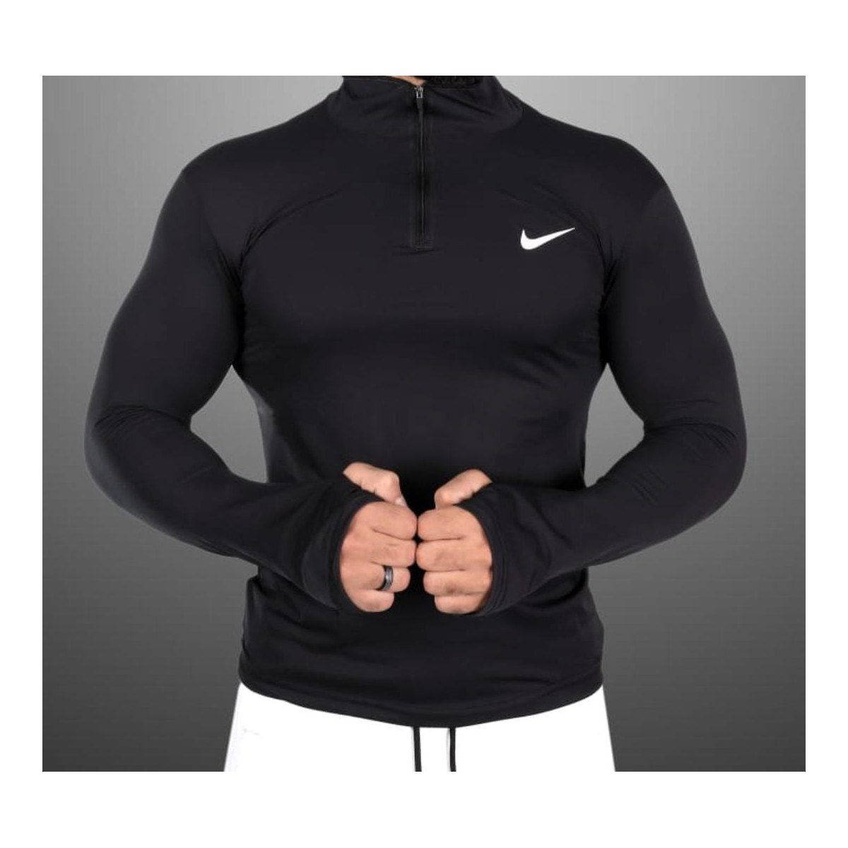 Men's Imported Half-Zip Base Layer - طبقة أساسية نصف سحّاب رجالي مستوردة
